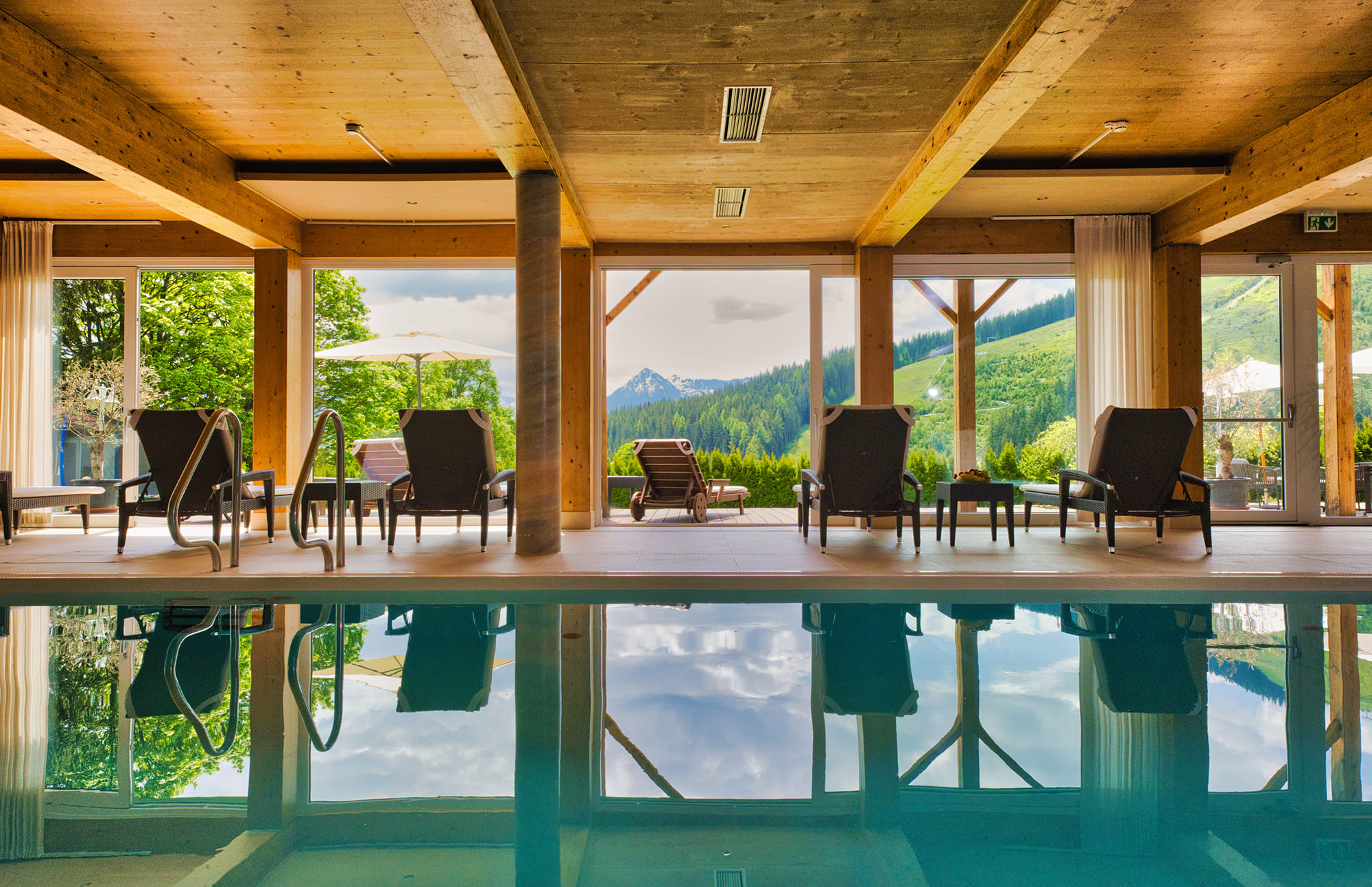 Wellnessbereich im Hotel Landhaus Ramsau in der Steiermark